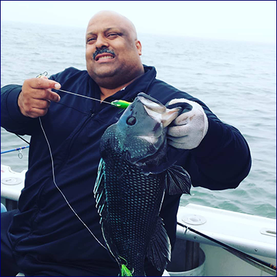 Cape Cod fishing charter for black sea bass